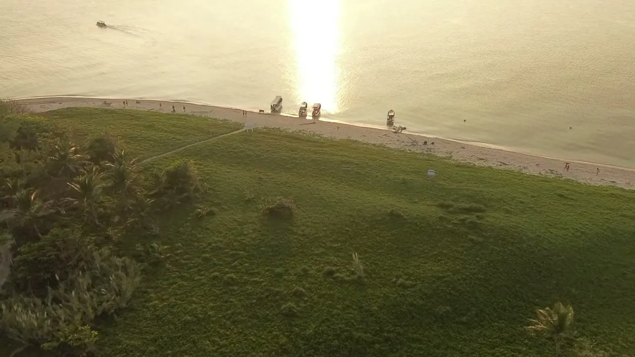 Atardecer en la Isla de Enmedio antes de regresar
