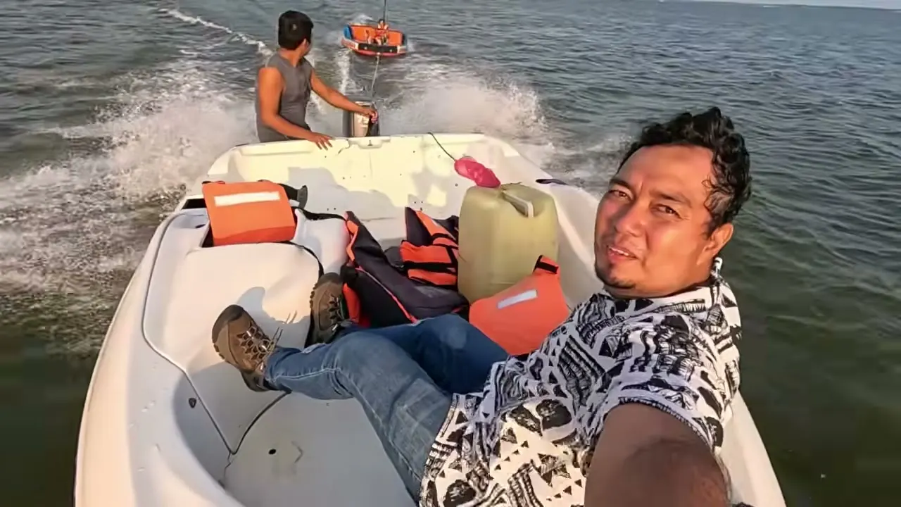 El paseo en dona por la laguna