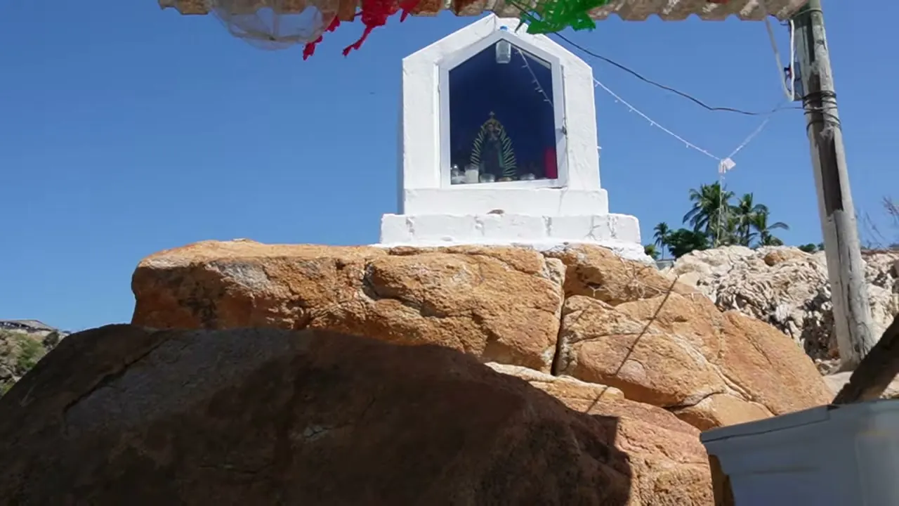 El altar de la Virgen de Guadalupe en el mirador